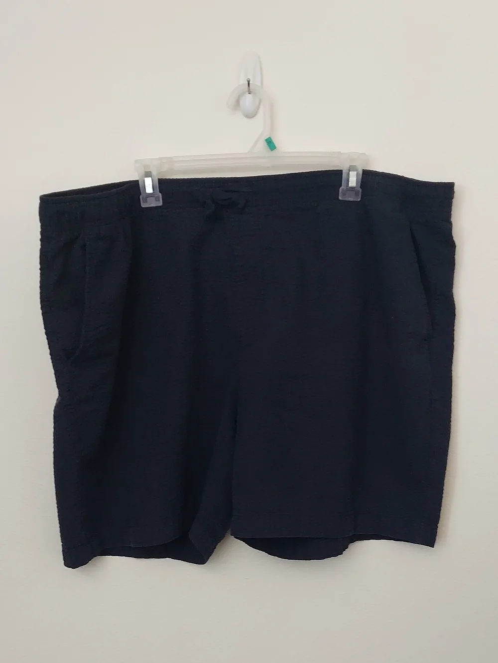 Men's Black Casual Drawstring Shorts